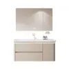 Cesta extraíble de panal de aluminio de 40 cm, estrecha y pequeña, para mueble de baño con lavabo integrado de cerámica, combinación de lavabo