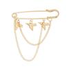 Broche Transfronterizo Europeo y Americano Joyería Elemento de Corazón Luna Oso Flor Pin de Accesorios para Ropa Funcional Simple