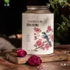 Frasco Rojo Rosa Tinta Tianhui, Empaque de Rosa Liofilizada, Empaque Vacío para Té de Flor de Rosa, Frasco Sellado de Rosa para Souvenir