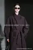 Estilo Coreano Suelto Moda Hombrera Versátil Caqui Estilo Británico Abrigo de Primavera y Otoño Elegante Gabardina Larga Nuevo Modelo para Mujer
