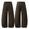 Muxi Clothing Marca de Moda Diseño Simple Personalidad Pantalones de Trabajo tipo Cimitarra Conjunto para Pareja Holgados Casuales Pantalones de Pierna Ancha Estilo Ins