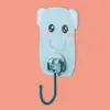 Gancho Fofo de Desenho Animado com Adesivo Forte para Pendurar Chaves Atrás da Porta, Adesivo Criativo Sem Marca para Cozinha, Suporte de Parede para Banheiro Sem Furos
