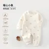 Roupas de Bebê, Algodão Classe A Sem Costura Roupas Quentes de Peça Única para Outono e Inverno com Presilhas de Algodão para Homens e Mulheres, Roupas para Bebê Recém-Nascido