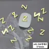X41 novo dourado 26 letras em inglês joias para unhas atacado simples tridimensional liga metálica diy decoração de unhas