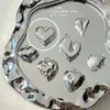 Colgante Plegado con Forma de Corazón Acrílico Simple Galvanizado Accesorios de Materiales para Colgar en Cadena de Teléfono Bolsos Decoración Hecho a Mano DIY