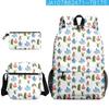 3D Nuevo Producto mi monstruo cantante Mochila de Concierto de Monstruos Bolsa Escolar Bolsa para Lápices Bolsa de Hombro Juego de Tres Piezas