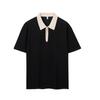 Overol polo con cremallera en solapa logotipo personalizado impreso catering corporativo camisa cultural camiseta de manga corta ropa de trabajo hecha a medida