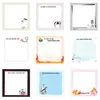 Notas Adhesivas de Dibujos Animados de Venta Caliente Transfronterizas, Bloc de Notas Retro Estilo Ins, Notas Adhesivas Creativas de Animales, Reutilizables y Desprendibles