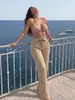 Bikini de nuevo estilo de alta gama para comercio exterior transfronterizo, traje de baño impresionante para vacaciones en la playa y la costa, conjunto de tres piezas con pantalones largos