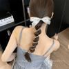 Trenza de burbujas simple de estilo japonés para mujer, cuerda para la cabeza, accesorio para el cabello de alta gama Sense Love, anillo para el cabello, cola de caballo, 2024
