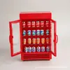 Mini Congelador de Doble Puerta Refrigerador Artificial Casa de Muñecas Cocina Miniatura Pequeños Electrodomésticos Casa de Juegos Juguete para Niños Modelo
