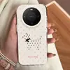 Adequado para Capa de Celular Huawei Mate80, Estilo Moda Coreana Mat70Pro+ Cobertura Total da Borda, Estilo Feminino, Design de Cachorro com Recorte de Bolinhas
