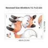 Pegatinas de pared autoadhesivas de zorro pequeño de dibujos animados, pegatinas decorativas para pared de fondo de habitación infantil, guardería, INS, lindas, BR0483H