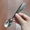 Cuchara de Acero Inoxidable con Mango Corto, Cuchara Doméstica para Comer, Cuchara Creativa, Cuchara para Mezclar Arroz, Cuchara para Sopa, Cuchara Multiusos, Cuchara para Niños
