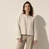 Casaco Outono/Inverno 2026 Petite Roupa Exterior Lã Dupla Face Solta Temperamento para o Trabalho Casaco de Lã de Alpaca Casaco Petite Feminino