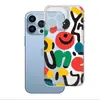 Aliexpress Carita Sonriente Graffiti Colorido Adecuado para iPhone 17 Funda de Teléfono Personalizada Apple 18Pro Cubierta Protectora Transparente