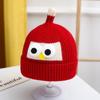Gorro de bebé otoño e invierno coreano nuevo para hombre y mujer para niños protección para las orejas lindo gorro de lana chupón de bebé gorro de ojos grandes