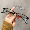 Nuevo marco de gafas retro TR ultraligero tipo caja para hombre, personalizado, dos colores, patillas antideslizantes, se puede equipar con marco de gafas artísticas para miopía