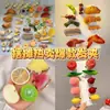 Pinzas para el pelo divertidas y realistas con temática de comida y frutas, lindos accesorios para el pelo para niñas, pinzas de pico de pato para puestos