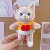 Muñeca Belle de 15 cm Falda con Lazo Rojo Tejida a Mano Ropa Linda Pequeña Muñeca de Algodón Ropa de Lana Accesorios de Decoración