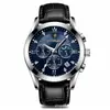 Reloj Luminoso Impermeable para Hombre Poedagar Estilo Coreano Estudiante Tendencia Reloj de Cuarzo con Correa de Cuero Dropshipping