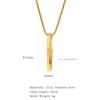 Collar de Acero de Titanio para Hombre, Colgante Personalizado de Moda Estilo Hip-Hop, Joyería de Moda para Hombre al por Mayor, Exclusivamente para Exportación Transfronteriza