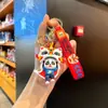 Chaveiro Exquisito Pingente de Bolsa Chaveiro de Carro Ano Novo Leão Despertando Desenho Animado Panda Pequeno Presente Presente
