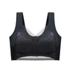 Chaleco de Belleza Sin Costuras de Encaje Talla Plus para Mujer, Copa Integrada Fija, Sujetador Transpirable Sin Varillas, Sujetador Push-Up
