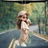Transfronterizo Nuevo Dibujo Animado Creativo Niña Accesorios Colgantes para Coche Mochila Accesorios Colgantes Adornos Colgantes para Coche Colgante Pequeño
