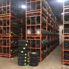 Prateleira de Pneus Dobrável de Camada Dupla Suporte de Pneus para Carro Prateleira de Posicionamento de Pneus Prateleira de Armazenamento Tridimensional Personalizável e Ajustável