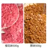 Ingredientes de helado esponjosos de moda, mezcla para pastel de leche caliente, decoraciones para pastel, galletas, ojos de caramelo, aderezos de helado de copo de nieve