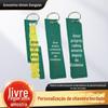 Processamento direto da fábrica chaveiro bordado diy estilo nacional letras de desenho animado marca tecida bordada chaveiro cinto pendurado à vista