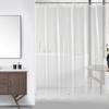 Cortina de Ducha Transparente Impermeable de Peva con Ojales Metálicos a Prueba de Óxido y Ganchos, 3 Imanes, Cortina de Baño para Comercio Electrónico Transfronterizo