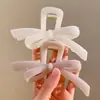 Presilha de Cabelo Grande de Acrílico com Laço Simples para Grande Volume de Cabelo, Presilha Tubarão de Alta Qualidade Estilo Coreano para a Parte de Trás da Cabeça