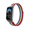 Adecuado para Correa Huawei Band 6, Hebilla Metálica Universal para Honor Band 7/6, Correa de Bucle de Nylon con Velcro