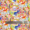 Popelina de sarga de algodón Tejido estampado digital Estilo coreano de dibujos animados Estilo fresco Ropa para mujer Ropa para niños Tela para bolsos