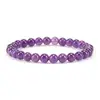 Pulseira Redonda de Contas Coloridas Estilo Novo Europeu e Americano Versátil Citrino Pulseira de Contas Pedra Natural Unissex