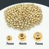 Ouro Real 18K Banhado Ouro Branco Espesso Cor Prata Conservação de Cor Silicone Contas de Posicionamento Pingente Pingente Acessórios para Joias DIY
