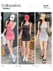 Vestido de Tirante Off-Shoulder Estilo Maduro 5001 para Mujer, Vestido de Verano Estilo Chica Caliente, Vestido Corto Bodycon de Algodón Ajustado