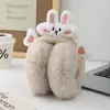 Orejeras Cálidas de Animalitos de Dibujos Animados Coreanos, Plegables, de Terciopelo y Engrosadas, Lindos Bolsillos para Orejas, Orejeras Cálidas y a Prueba de Frío para Salir
