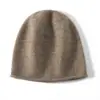 Nuevo Otoño/Invierno 2025 Gorro Cálido 100% Cachemir Puro para Mujer, Gorro de Punto a Prueba de Viento para Viajeros, Suave y Acogedor