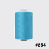 402 fio de poliéster para costura fábrica linha de vestuário 1000 jardas overline multicolor opcional linha para máquina de costura linha para embrulho de costura