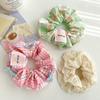 Goma para el pelo de niña con encaje de doble capa resistente, accesorio para el pelo de encaje fresco y delicado para niñas, coletero de princesa floral