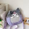 Bolso bandolera pequeño, fresco y transparente de estilo K con dibujos animados de alta calidad, bonito y bidimensional, estilo de paseo, bolso de peluche.