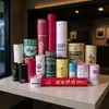 Envase de Papel Kraft para Té Tubo para Incienso Cilindro para Té de Flores Pareja Cilindro Fabricante de Empaques Cilindro de Papel con Impresión UV
