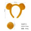 Diadema de Cabeza de Oso Winnie the Pooh Diadema de Felpa para Lavado Facial Orejas de Oso Amarillo de Dibujos Animados Animal Halloween Winnie the Pooh