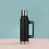 Taza Térmica Plegable de Acero Inoxidable de Doble Capa para Exteriores, Gran Capacidad, Aislamiento Térmico para Exteriores, Botella de Agua Deportiva Botella de Agua