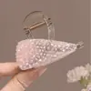 Nuevo clip de tiburón 2026 para otoño e invierno, pinza para el cabello de gran tamaño de alta gama para mujeres con cabello abundante, con diseño de lazo