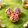 Mini Tarte de Sorvete Simulada Acessórios de Resina Brinquedo de Comida em Miniatura Decorações Pingentes de Chaveiro DIY Materiais para Acessórios de Cabelo