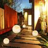 Lámpara de luna exterior lámpara de pilar solar exterior impermeable lámpara de pared para patio de villa puerta de entrada X20